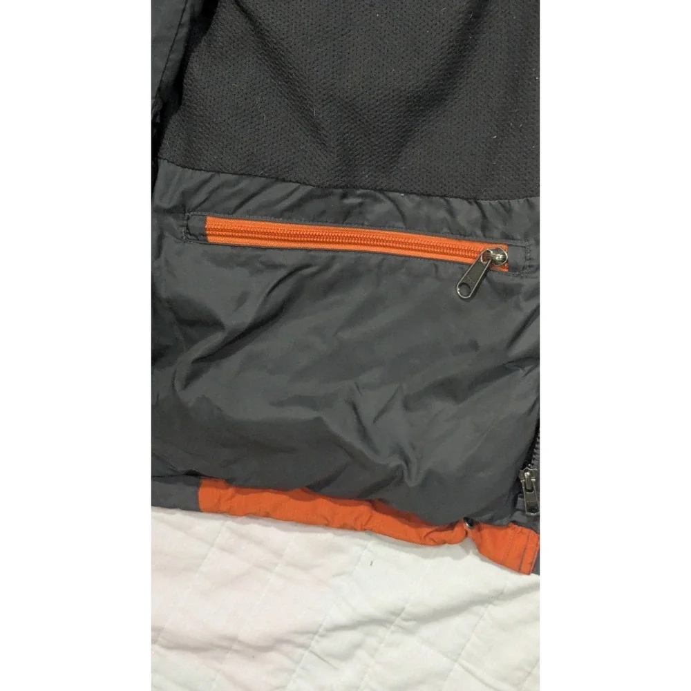 THE NORTH FACE Men's Small Orange Gore-Tex Waterproof Ripstop Rain Jacket Hooded